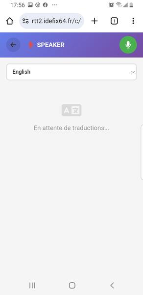 Presence speaker interface on mobile