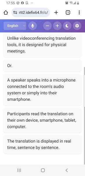 Presence viewer interface on mobile